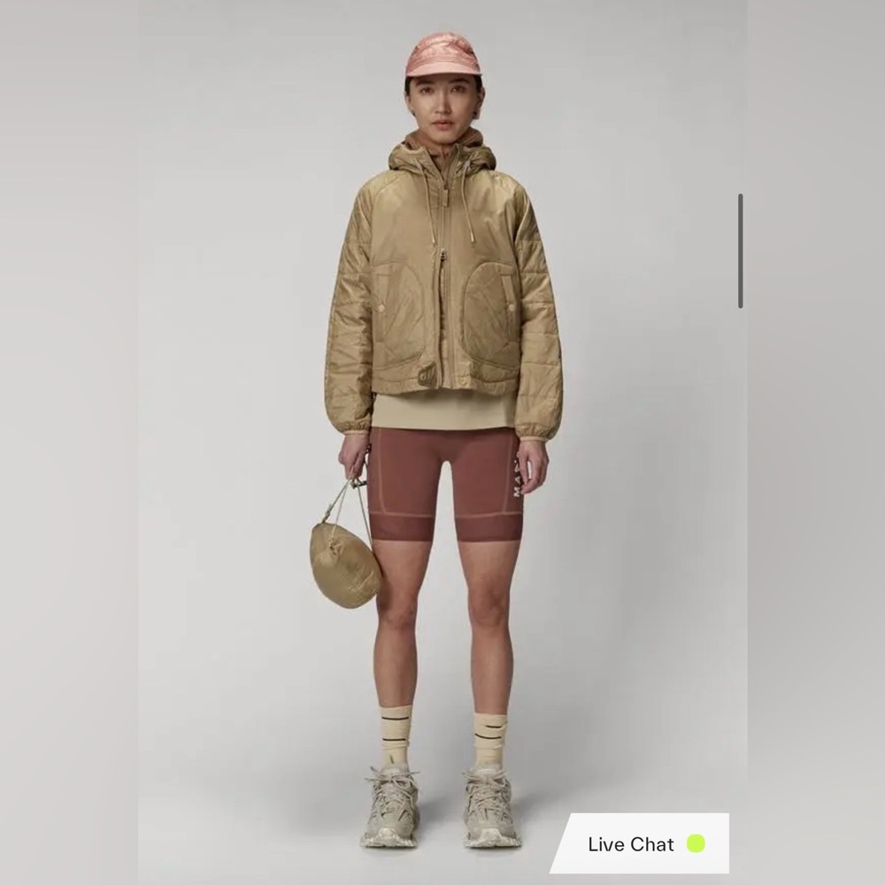 MAAP x The Arrivals Alt Road Jacket - Sand Gold, Hooded Packable Quilted, Side - Picture 15 of 15
